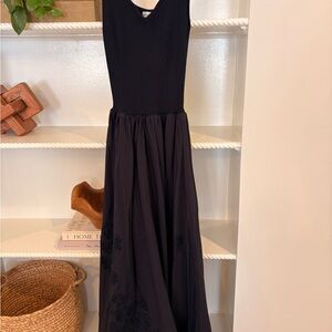 Moon River navy  Maxi Dress